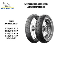 MICHELIN ANAKEE ADVENTURE 2 - 170/60-17, 150/70-17, 120/70-19, 110/80-19 & 90/90-21