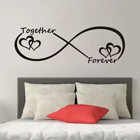 Love Together Forever Wall Sticker Decal Removable Vinyl Mural Poster For Living Room Bedroom Art De