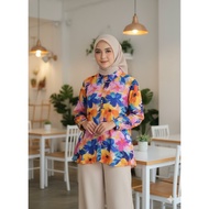 KEMEJA Latest women's tops,/ Blouse, Rayon Shirt,/ Motif, Modern Rayon Blouse for Women