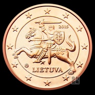 43305Readystock Brand New Genuine Coin 16mm Lithuanian 1 Euro Cent Foreign Currency Coin Coin Collec