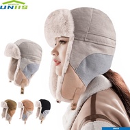 UNIIS Russian Bomber Cap, Earflap Design Waterproof Ski Hat, Vintage Russian Style Warm Windproof Wi