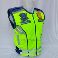 Latest taslan waterproof traffic vest, thick traffic police vest, vest for men
