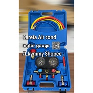 Meter gauge kereta aircond manifold aluminium