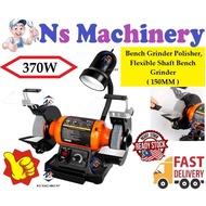 Professional Bench Grinder Polisher, Flexible Shaft Bench Grinder 150mm 370w/Bench Grinding Machine