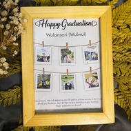 kado ultah pacar plus bingkai 5R aesthetic hadiah wisuda anniversary kado pernikahan | kado edit fot