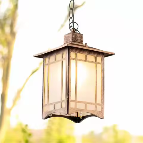 GISELLE Classical Pendant Light Retro Modern Outdoor LED Lamp Waterproof for Home Corridor Decoratio