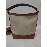 Esquire Bucket Bag Handbag Canvas