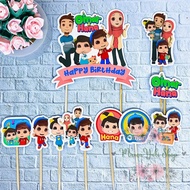 OMAR & HANA Motif Children's Birthday Cake Topper
