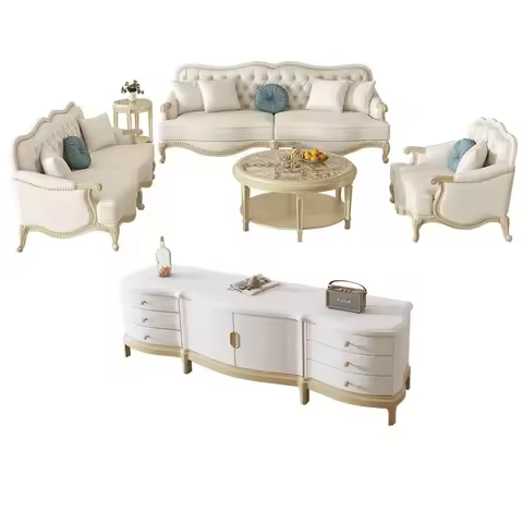 High quality Modern Recliner Sofa Set Foam Nordic Designer Living Room Sofa Set White Elastic Para S