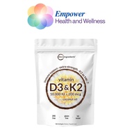 Micro Ingredients Vitamin D3 K2 Supplement 180 Softgels