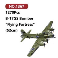 ✨B-17GS Bomber Flying Fortress Assembly Model 1270 Pcs Sluban Plane Brick Puzzle Building Block Toy