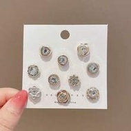 10 Seamless, Beaded Brooches/Pins With Removable, Gap-Resistant Fasteners, Suitable For Shirts (No P