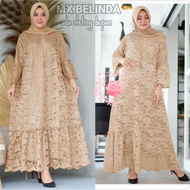 BELINDA JUMBO GAMIS 5XL 4XL/3XL/2XL/XL/BUSUI/BRUKAT WOMEN'S DRESS/LONG SLEEVE PARTY DRESS