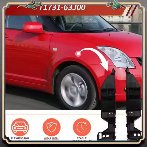 M45K-2Pcs Car Front Bumper Holder Bracket 71731-63J00 71732-63J00 For Suzuki Swift 2005-2011