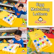 Egg Matching Letter with Big Tray - Mamamtoyshop