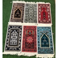Mini Prayer Prayer Prayer Mat Children's Prostrate Head SPIEGEL ALBEIT CREAM 35X60 Premium Eid Trave