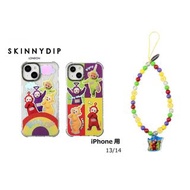日本代購 ❤️ SKINNYDIP x Teletubbies iPhone 防震 手機殼 手機套 : 天線寶寶  天線得得B  iPhone 13 Case、iPhone 14 Case、彩珠手機帶