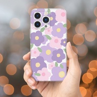 Phone case For ASUS ROG 3 5 6 7 Zenfone 4 5 8 9 Max Pro M1 M2 Cute Purple Floral Soft Cover