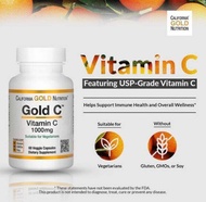 California Gold Nutrition Gold C USP Grade Vitamin C 1000 mg 60 Veggie Capsules EXPIRED 2/27