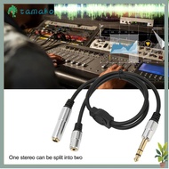TAMAKO 1 Split in 2 Sound Cable, Flexible Plug and Play 6.35mm Male to 6.35mm 3.5mm Female, Durable 