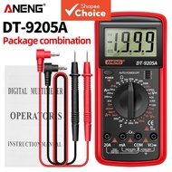 One Set ANENG DT9205A Auto Range Digital Multimeter, NCV Transistor AC/DC Tester With Silicone Prote