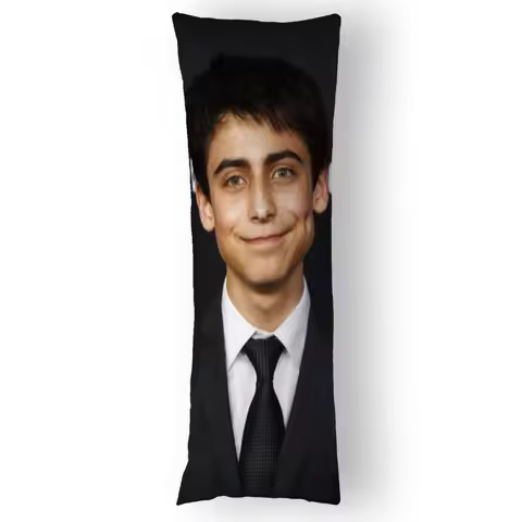 Aidan Gallagher Pillowcase Hug Satin Pillowcover Almohada Anime Body Pillow Case Cushion Cover 35X10