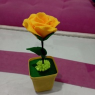 Bunga Mawar Kain Flanel / Hiasan Dinding Bunga Mawar (Warna Dan Bentuk