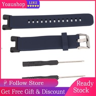 Yoaushop Silicone Watchband  Breathable Easy Install Perfect Fit Dark Blue Comfortable Smartwatch Band for Amazfit T Rex