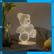 Aesthetic Bedroom Lights - 3D Bedroom Lights - OKAL Decorative Bedroom Lights Transparent Acrylic 3D