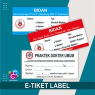 Cetak Custom Etiket Label Obat Label Obat Sirup Label Obat Tablet