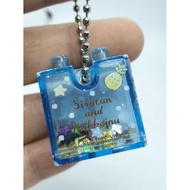 Sirotan and Pakkoinu Blue Cube Acylic Keychain