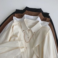 NJ67TL Susana ID KOREAN BLOUSE TOP RUFFLE T051