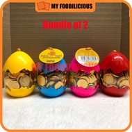 <SG Ready Stock>Cindy Gold Coin Chocolate -Egg Shape 120 pcs (288gm) Sweet Candy Party Birthday Chil