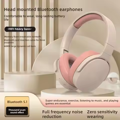 P2961 Wireless Bluetooth Headphones Over Ear Comfortable Deep Bass Headset Long Battery Life