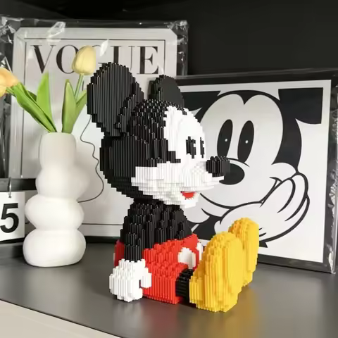 4500pcs Mickey Mouse Block Toys Sitting in Drawer Mickey Mouse Block Toys Connecting Block Bricks Ch