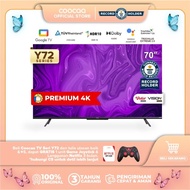 LAR -359 [Google TV] COOCAA 70 Inch Smart LED TV-Flicker Free (COOCAA