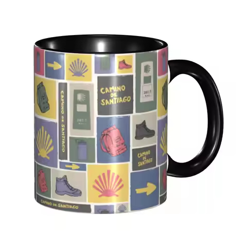DIY Buen Camino De Santiago Ceramic Mug Personalized El Camino Way of St. James Coffee Cups Creative