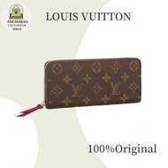 100%Originallv Louis Vuitton Clemence Dompet Wanita Panjang Presbyopic Suzyzevani