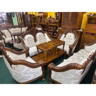 SET SOFA JATI KING GANESA KAIN TURKEY