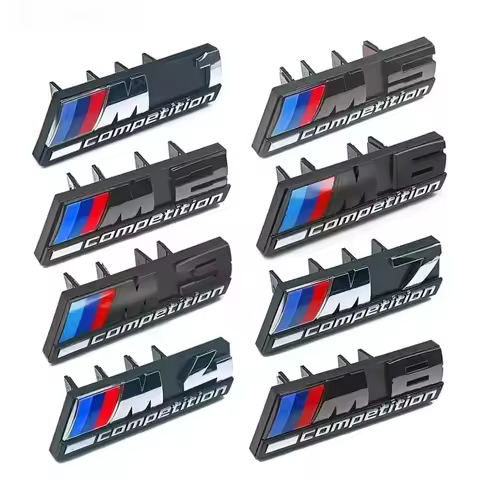 3D Emblem Car Front Grill Badge M1 M2 M3 M4 M5 M6 M7 M8 Competition E92 E93 F36 G01 G02 G05 G11 G12 