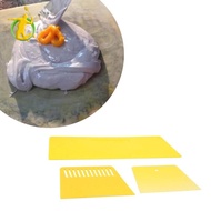 [Asiyy] 3 Pieces Auto Body Filler Spreaders Yellow Reusable Putty Tool for