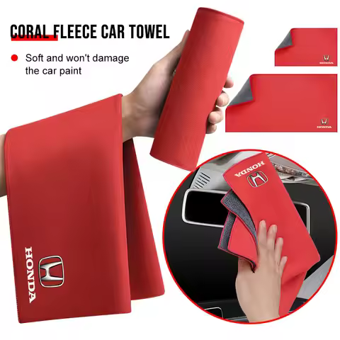 Car Interior Cleaning Soft Brush Car Wash Towel Microfiber Cleaning Rag Cloth for Honda Mugen Power 