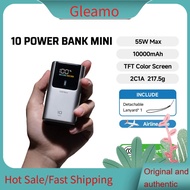 Gleamo 【ccc certified】CUKTECH 10 Mini Power Bank 10000mAh 55W  fast charging portable charger for  x