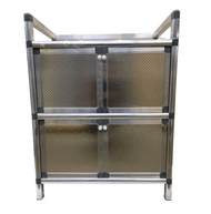 CROWN ตู้กับข้าวอลูมิเนียม 58x35x75 ซม. PQS-ST01