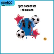 5pcs Soccer Set Foil Balloon