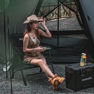 Blackdog Blackdog Outdoor Portable Wide Seat Folding Chair Camping Camping Leisure Chair Beach Backr