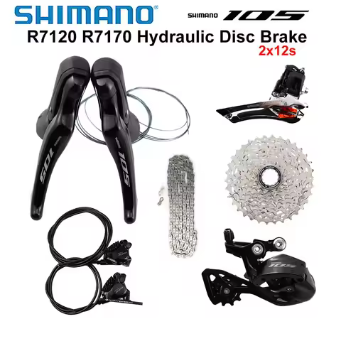 Shimano R7120 2x12s Road Groupset Brake R7170 Shifter R7120 Hydraulic Disc Brake CN M7100 R7100 Dera