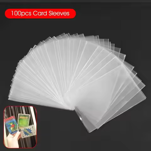 100Pcs Transparent Card Sleeves Magic Board Game Tarot Poker Cards Protector Bag 65*90mm 60*9mm 45*7