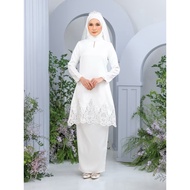 Zaria Kurung Songket Dunia (Off white)