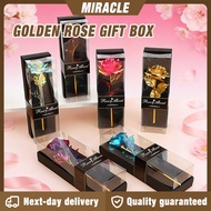 ⚡Next-day delivery⚡Golden Glitter Floral Gift Box Goddess Festival Gift Set Artificial Flowers